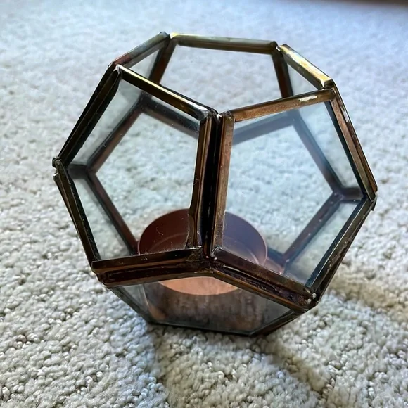 Anthropologie Metalwork Hurricane Votive - Picture 3 of 6